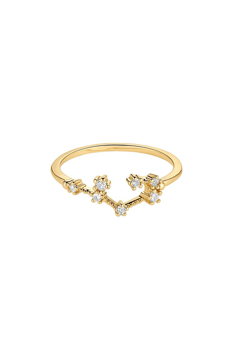 Constellation Zodiac Ring, Main, color, Sagittarius Gold