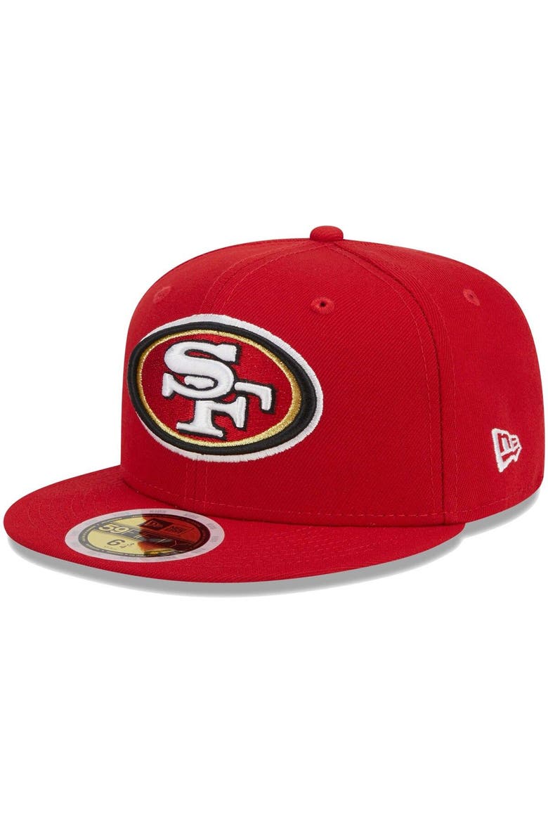 Youth New Era Scarlet San Francisco 49ers  Main 59FIFTY Fitted Hat, Main, color, Scarlet