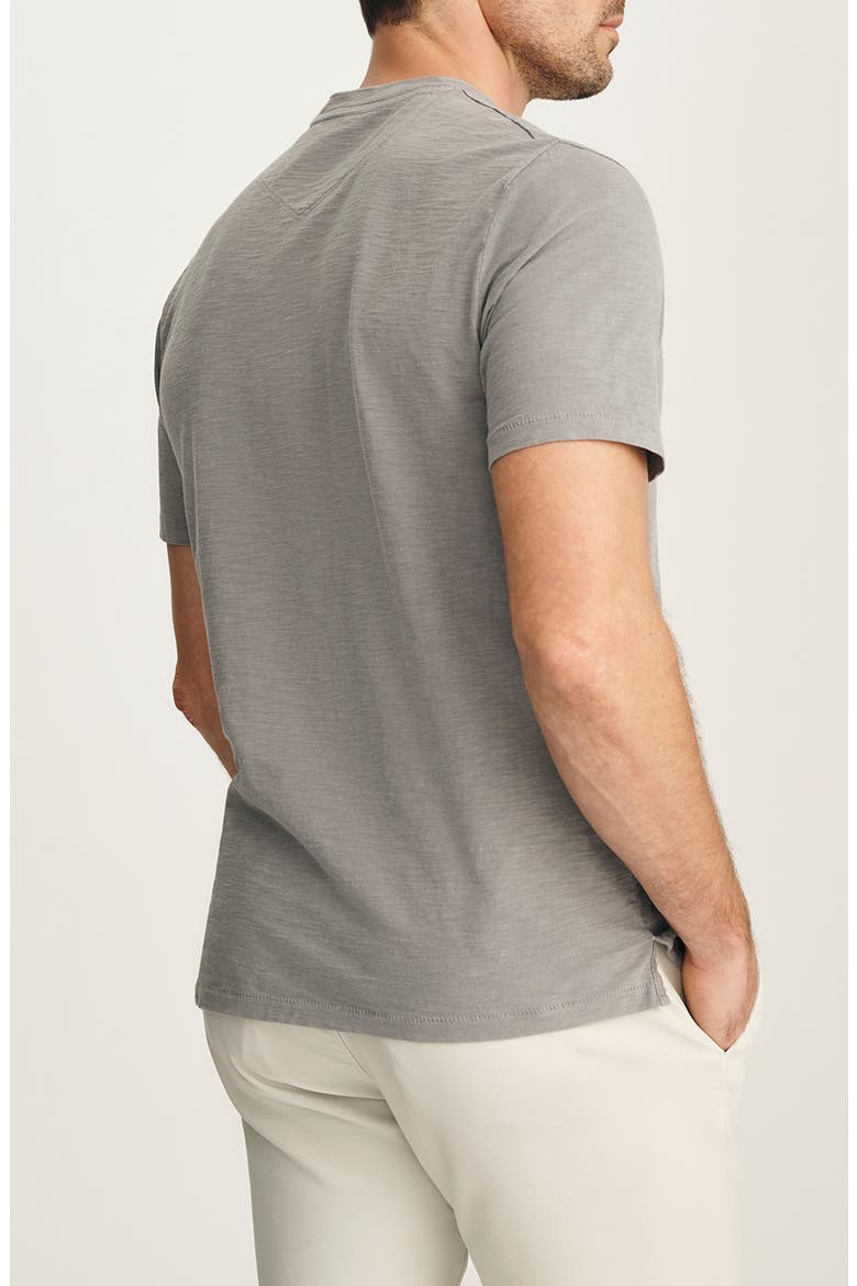 Short Sleve Slub Cotton Henley, Alternate, color, CHISELED STONE