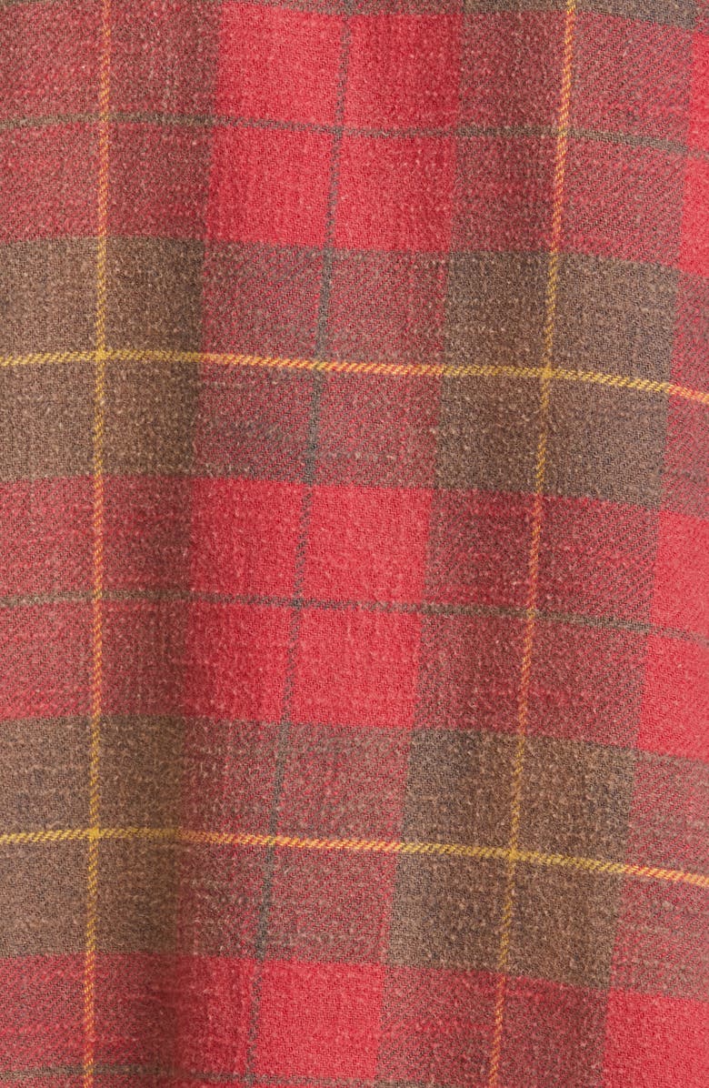 R13 Shredded Seam Distressed Plaid Button-Up Shirt, Alternate, color,