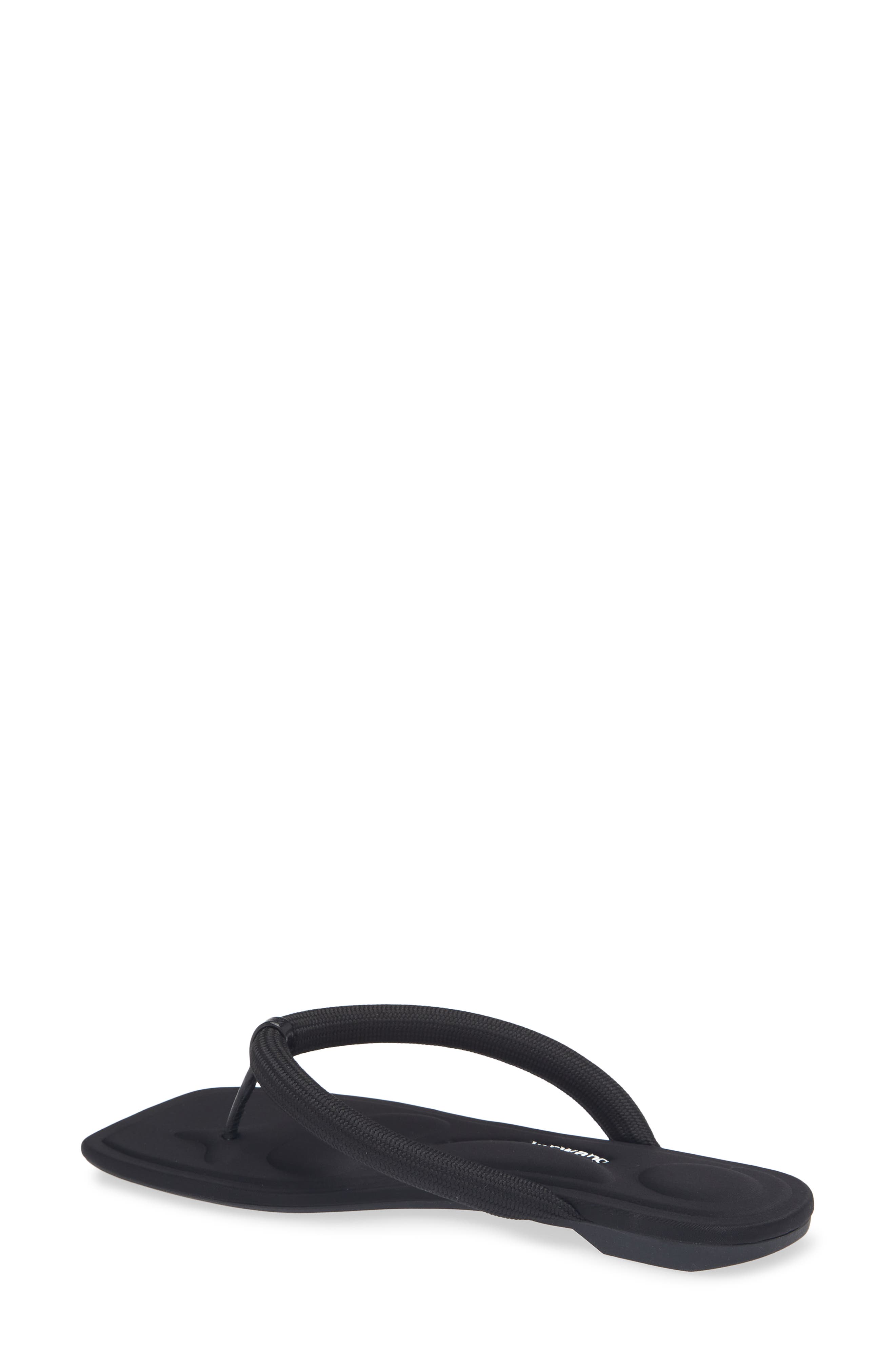 Alexander Wang Jenna Tubular Strap Flip Flop, Alternate, color, Black