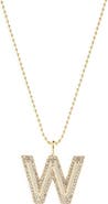 BaubleBar Arianna Initial Pendant Necklace