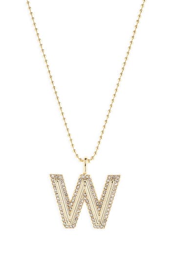 Baublebar Arianna Initial Pendant Necklace In Gold