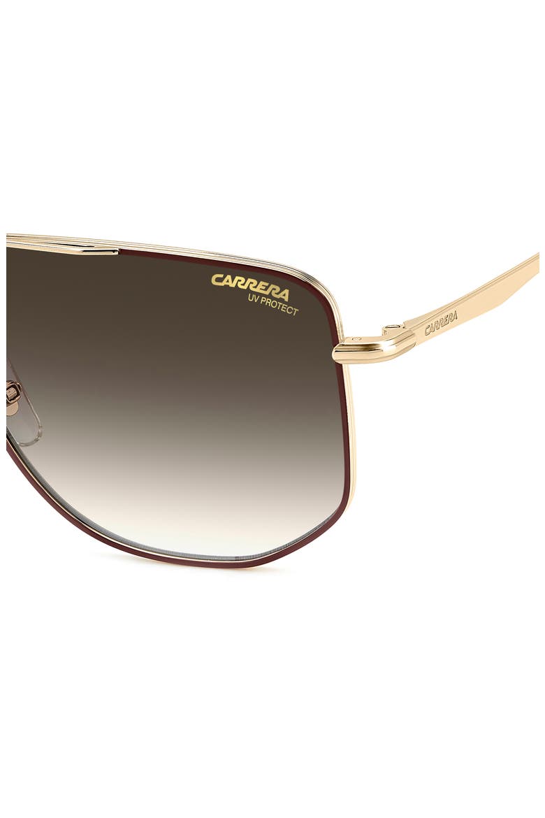 59mm Gradient Navigator Sunglasses, Alternate, color, GOLD BURGUNDY/ GREEN SHADED