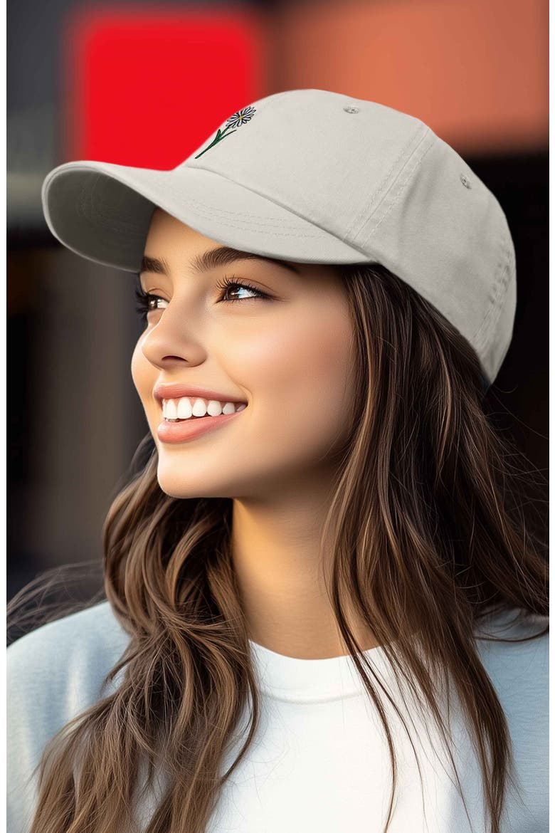 Daisy Embroidered Everyday Hat, Alternate, color, Beige