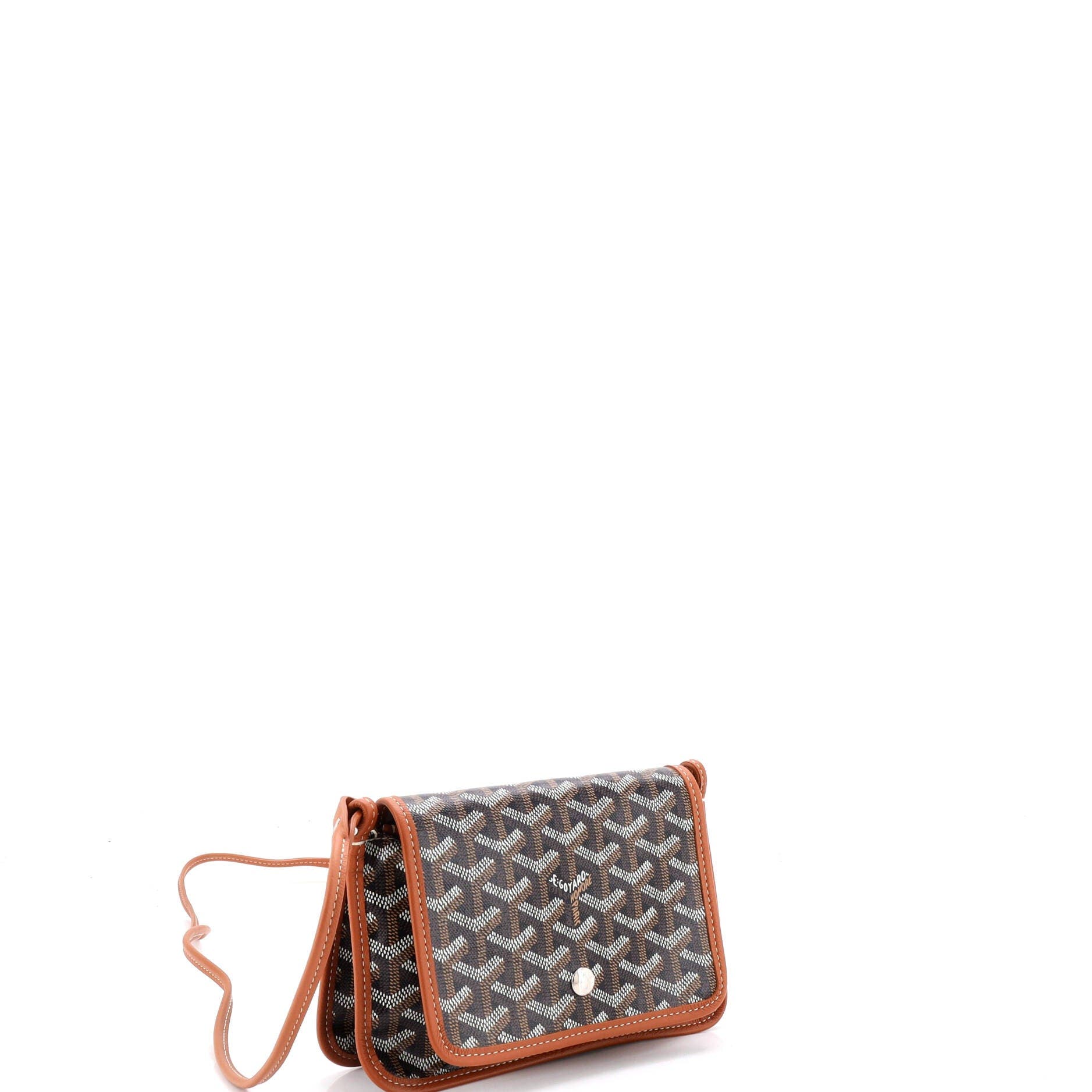 Plumet Clutch Wallet Coated Canvas, Alternate, color, Brown