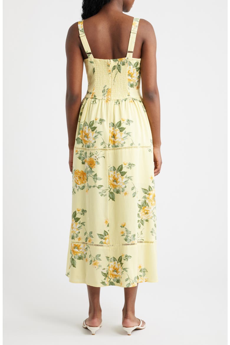 Floral Ladder Stitch Embroidery Sundress, Alternate, color, YELLOW MULTI