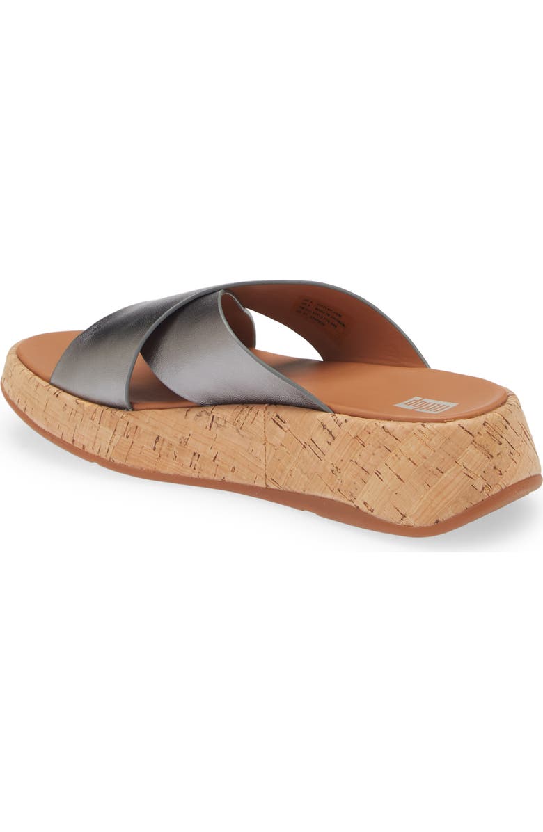 FitFlop F-Mode Metallic Slide Sandal, Alternate, color,