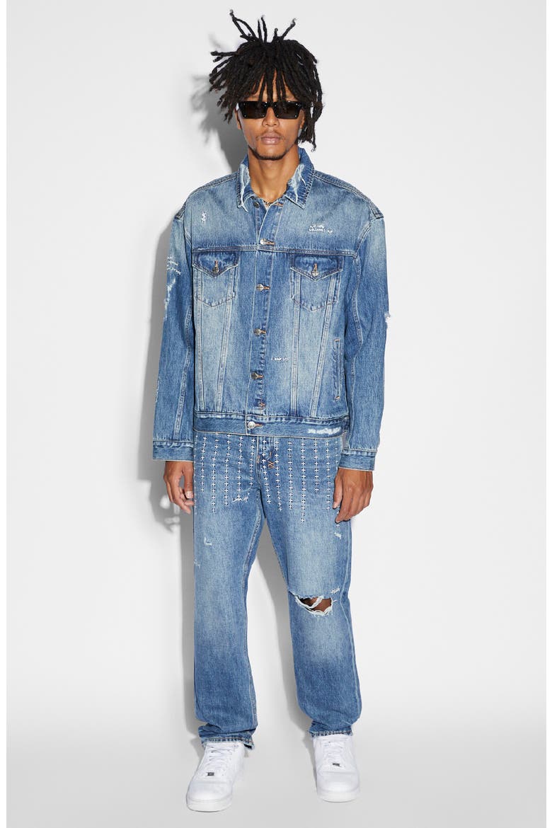 Anti K Ekstatik Straight Leg Jeans, Alternate, color, DENIM