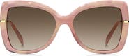 Marc Jacobs 56mm Gradient Butterfly Sunglasses