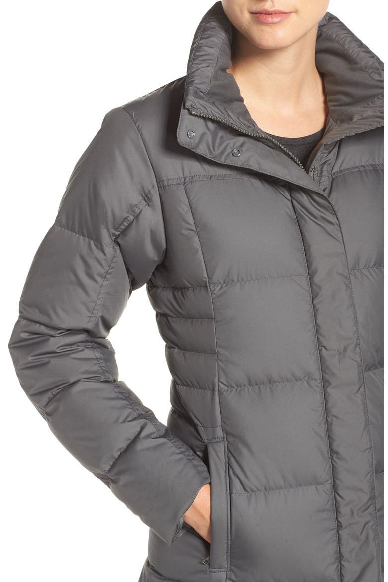 'Down with It' Water Repellent Parka, Alternate, color, FORGE GREY