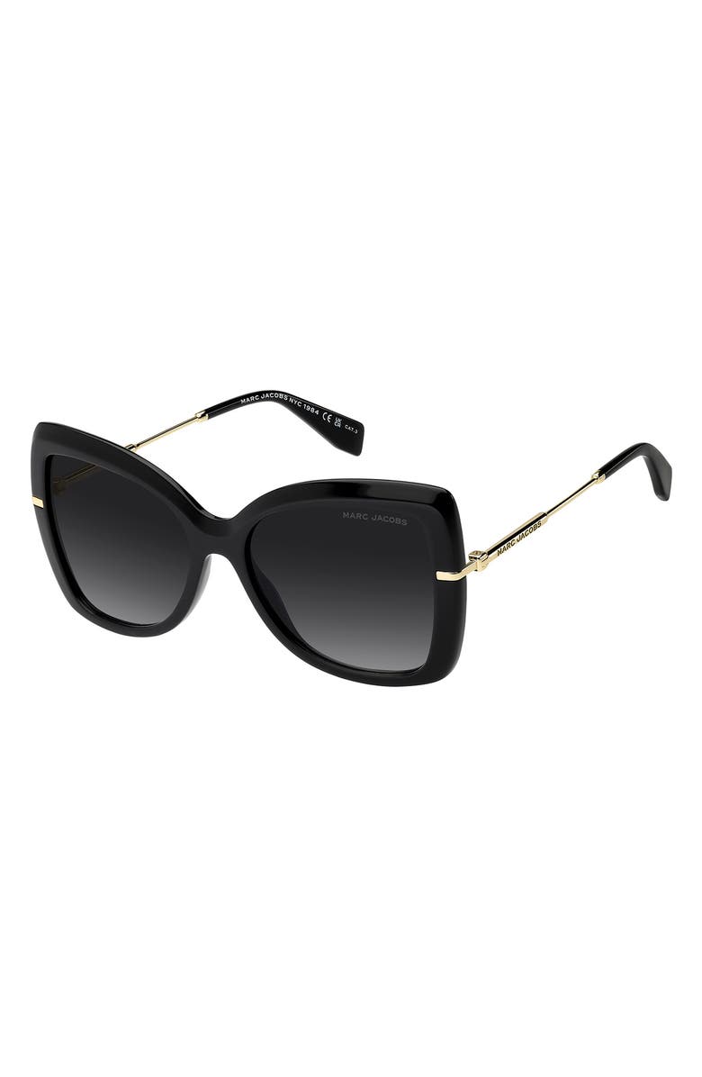 Marc Jacobs 56mm Gradient Butterfly Sunglasses, Alternate, color, 