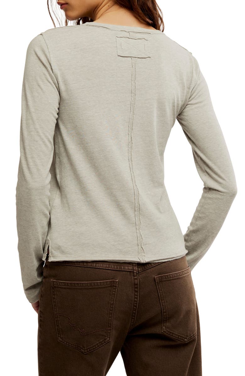 Free People Nova Long Sleeve T-Shirt, Alternate, color, Caiman