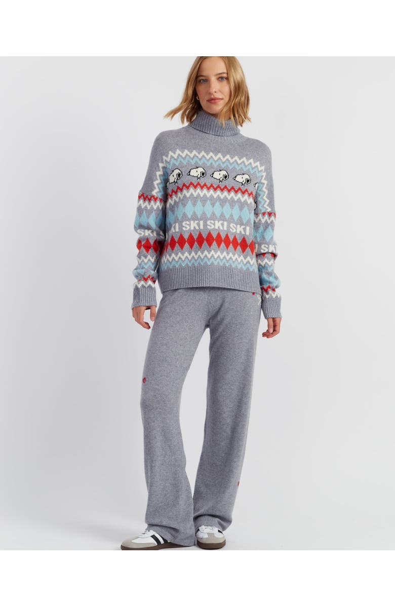 Chinti & Parker Wool-Cashmere Snoopy Ski Rollneck Sweater, Alternate, color, 