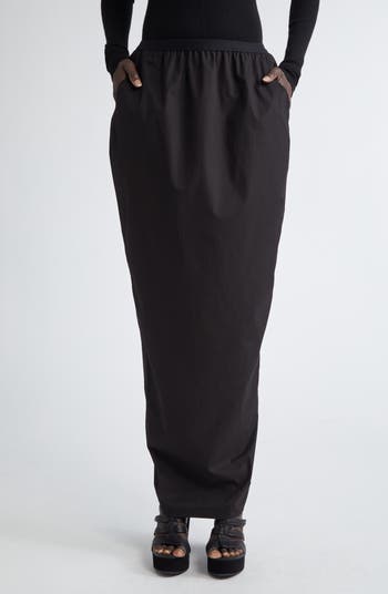 【関税＆送料込み】Rick Owens Pillar Maxi Skirt Rick Owens Pillar Maxi Skirt | Black | FARFETCH