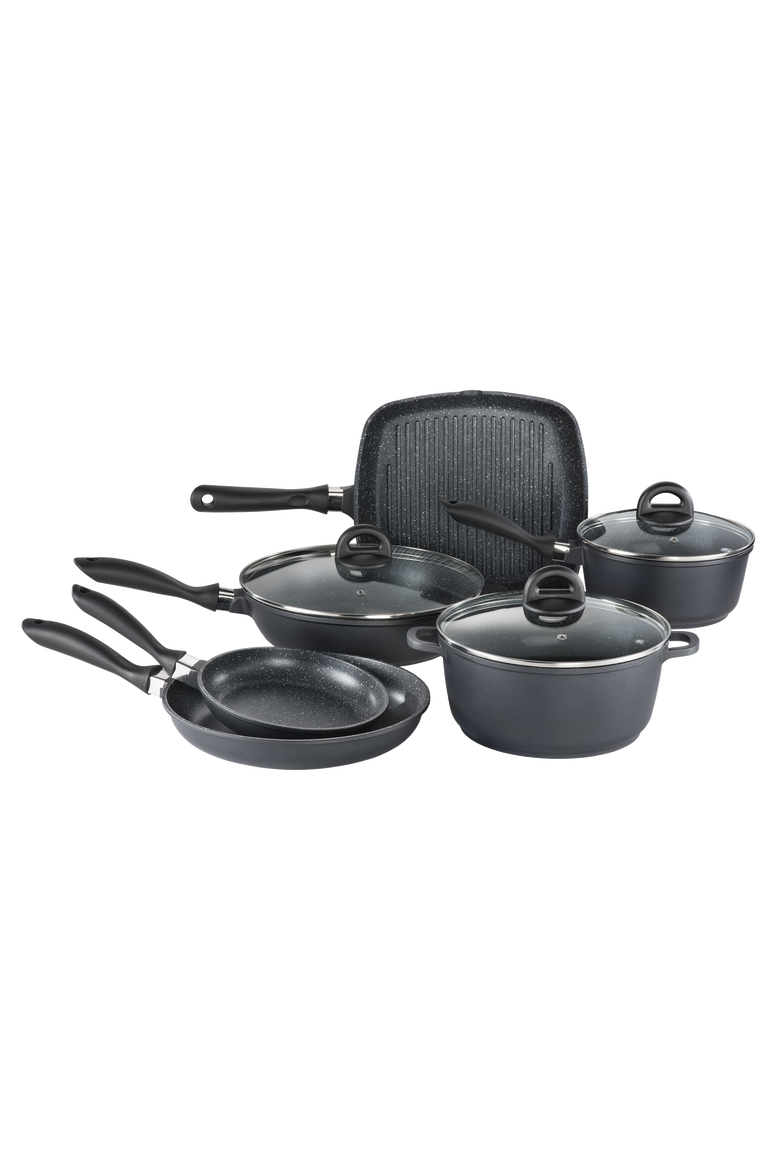 STONE™ 9-Piece Cookware Set, Main, color, BLACK