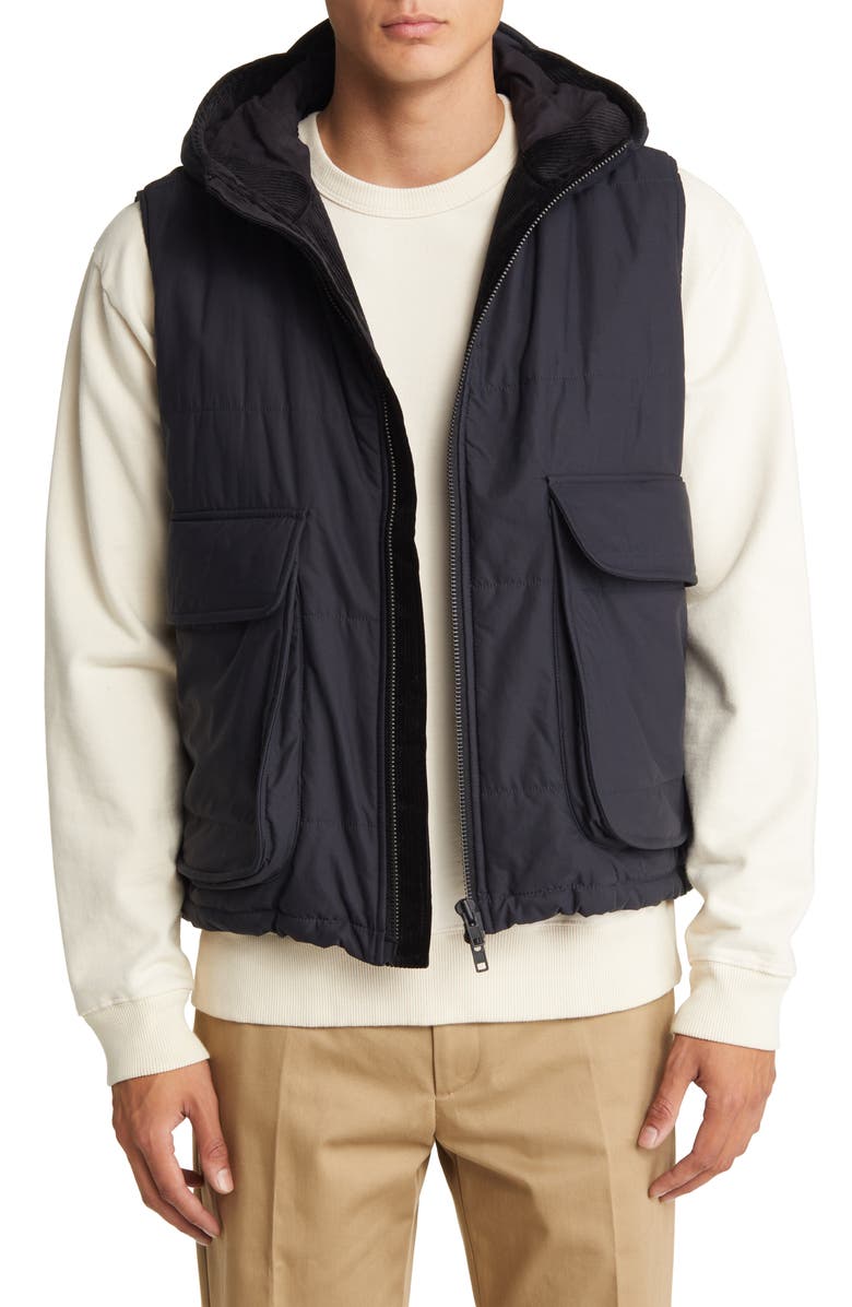 Oliver Spencer Malvern Full Zip Cotton Blend Vest, Main, color, 