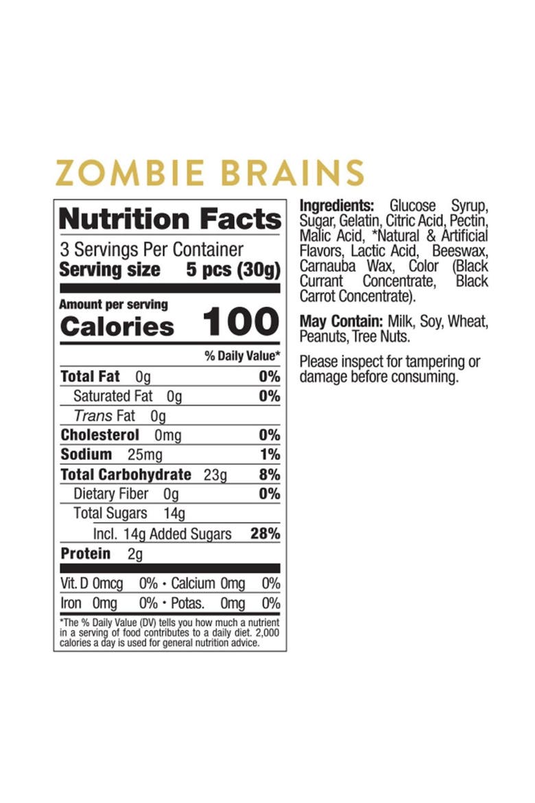 3-Pack Zombie Brains Candy, Alternate, color, NO COLOR