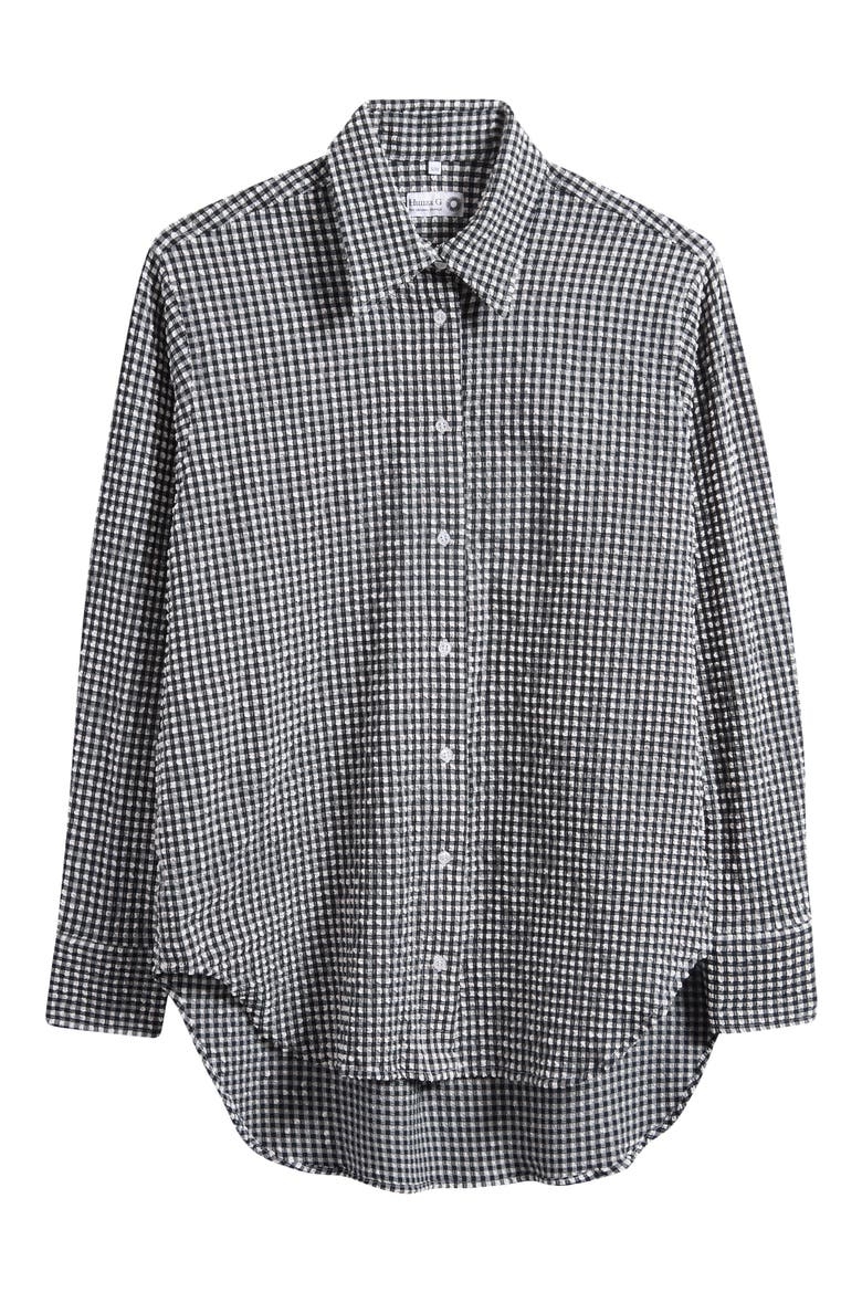 Oversize Cover-Up Shirt, Alternate, color, BLACK