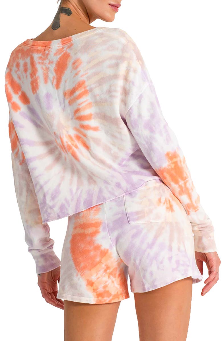 n:PHILANTHROPY Harleen Front Button Crop Sweatshirt, Alternate, color, 