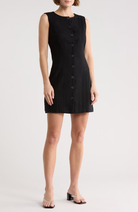 Button Sheath Dress