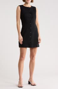 Leith Linen Blend Minidress