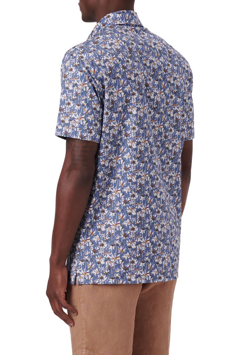 Milo OoohCotton® Short Sleeve Button-Up Shirt, Alternate, color, AIR BLUE