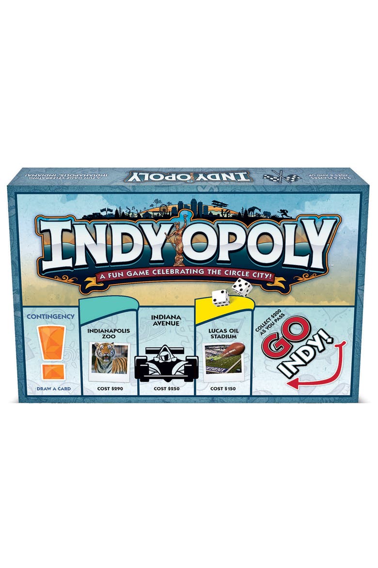 Indyopoly Indianapolis Themed Family Board Game, Alternate, color, Multicolored