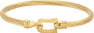 Adornia 18k Gold Plated Twisted Cuff Bracelet