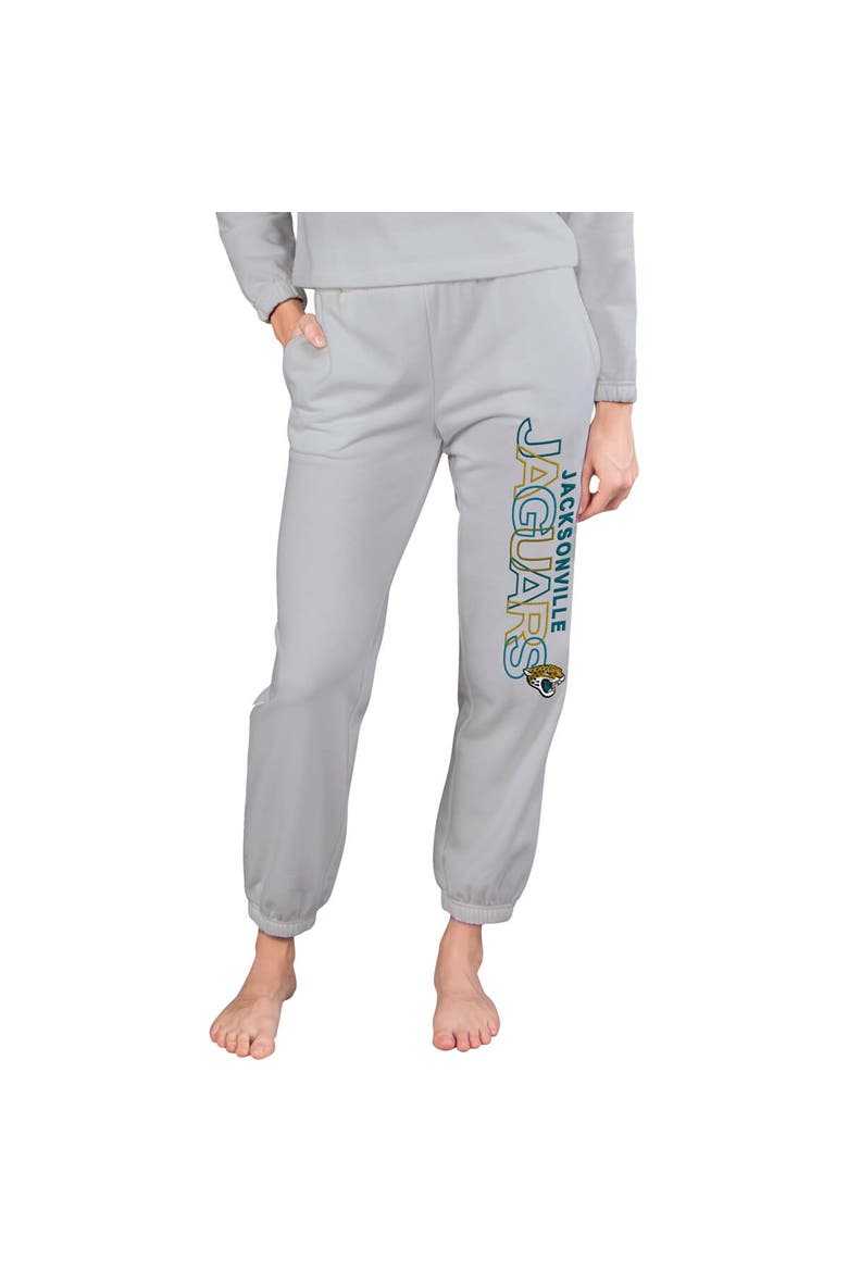 Women's Concepts Sport  Gray Jacksonville Jaguars Sunray French Terry Pants, Main, color, Gray