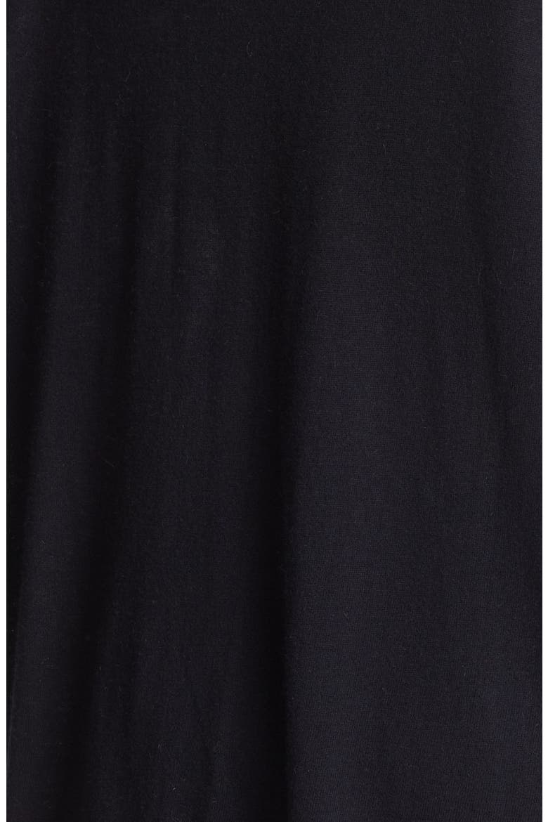 Corrugated High/Low Sweater, Alternate, color, BLACK