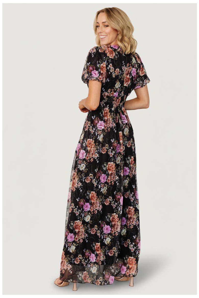 Ardley Maxi Dress, Alternate, color, Black Multi Floral