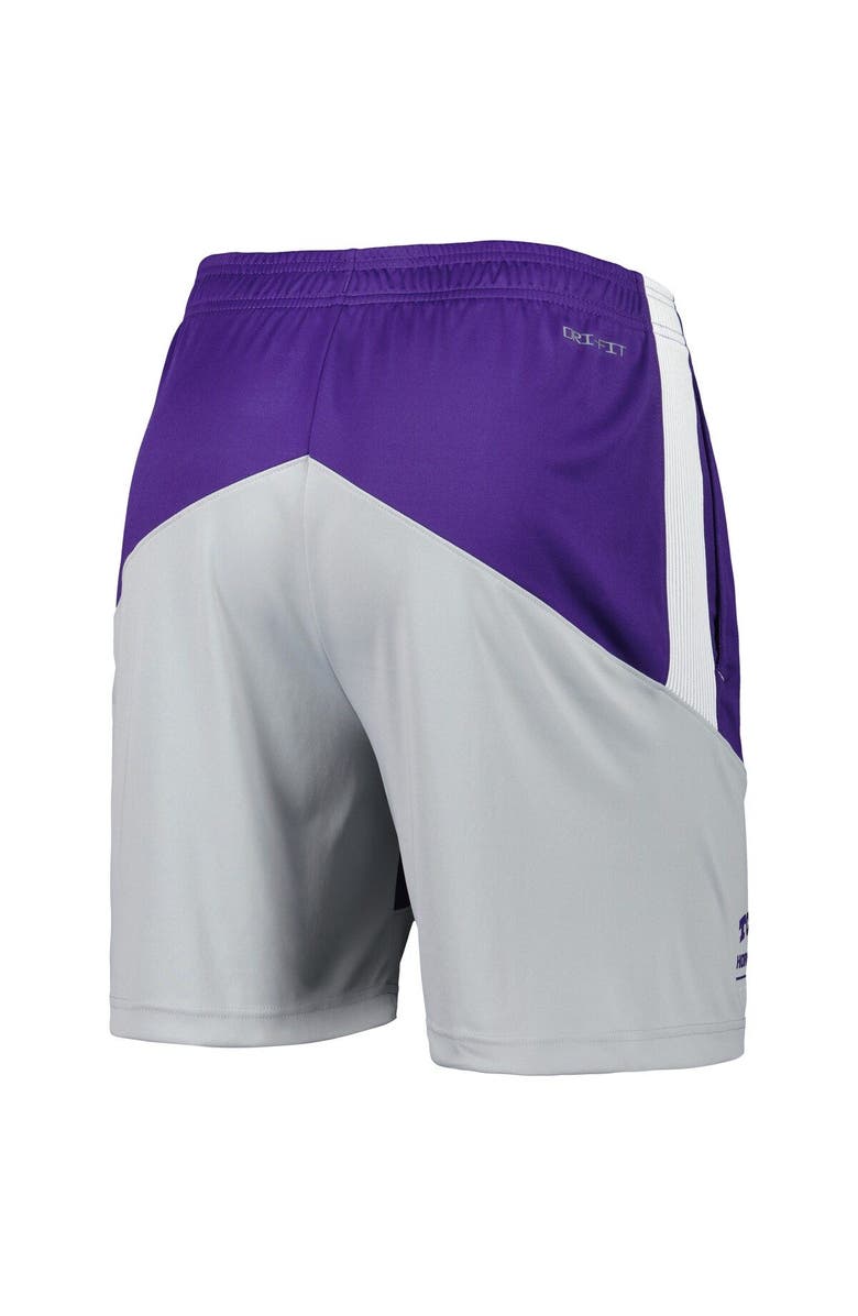 Nike Men's Nike Purple/Gray TCU Horned Frogs Performance Player Shorts, Alternate, color, 