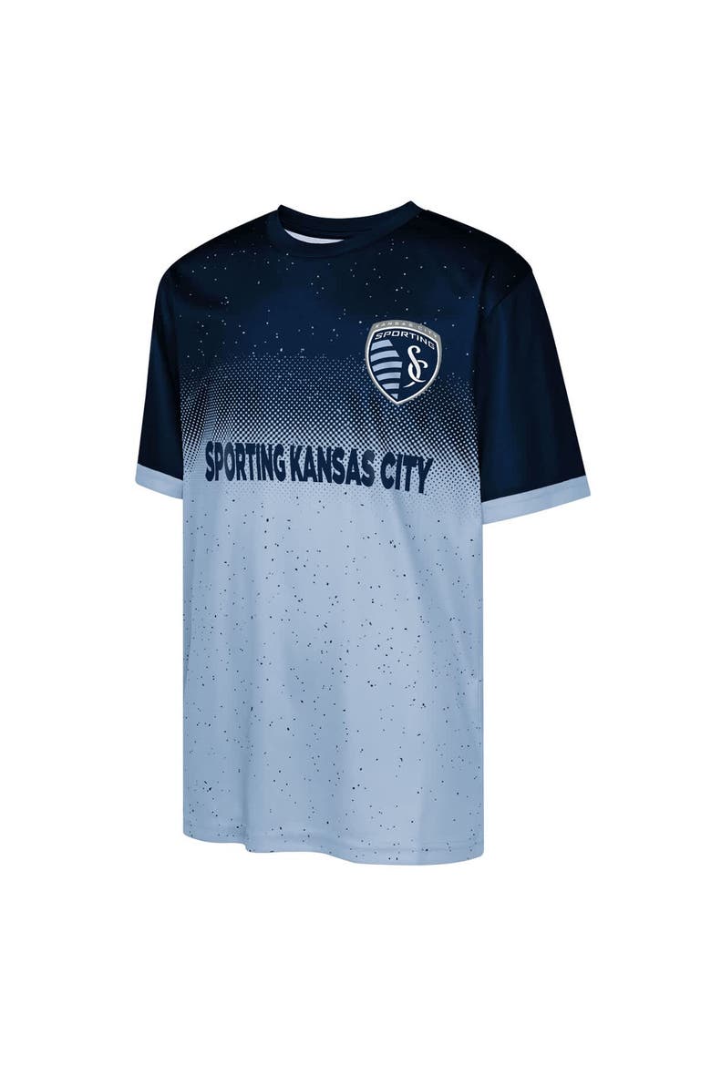 Youth Outerstuff Navy Sporting Kansas City Stalwart Defender T-Shirt, Alternate, color, Navy