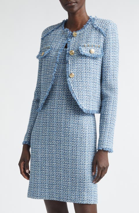 Vilette Tweed Crop Jacket