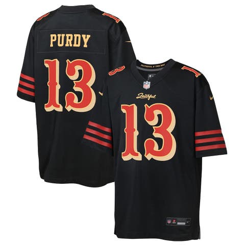 Youth Nike Brock Purdy Black San Francisco 49ers 2025 Rivalries Collection Game Jersey