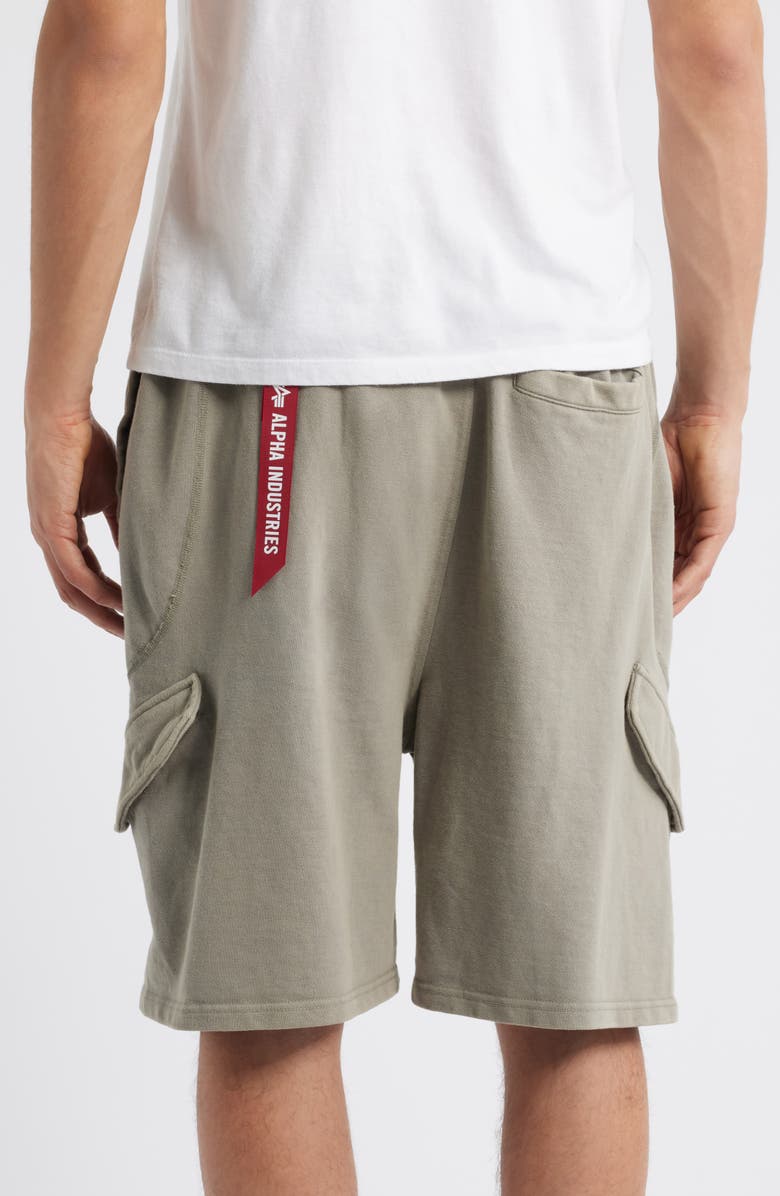 Alpha Industries French Terry Cargo Shorts, Alternate, color,