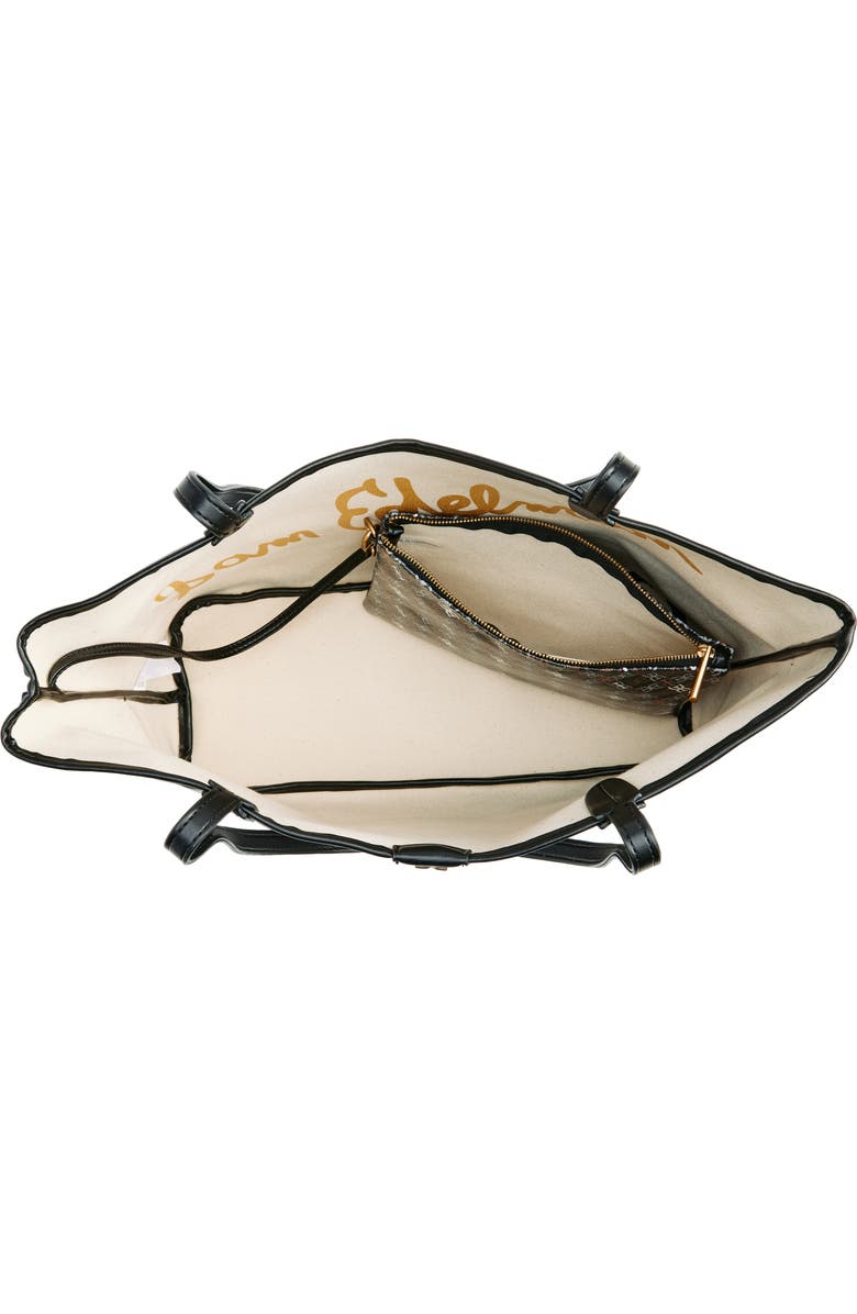 Sam Edelman Medium Harper Monogram Shopper Tote, Alternate, color, Black