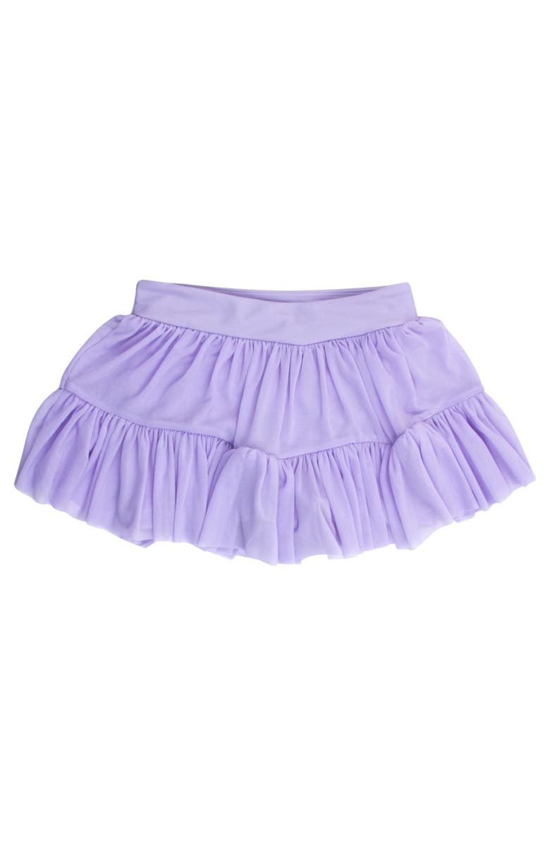 RuffleButts Girls UPF50+ Active Tulle Skort, Alternate, color, Lavender