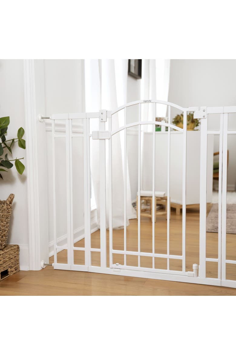 The Doorway 48W Series Baby and Dog Gate, Main, color, WHITE