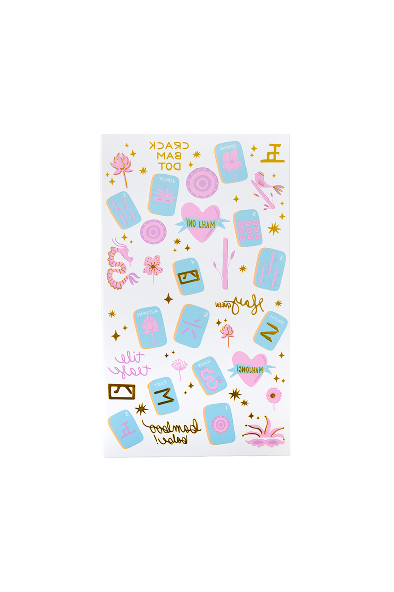 Mahjong Tattoo Party Pack, Alternate, color, Assorted Pre-Pack