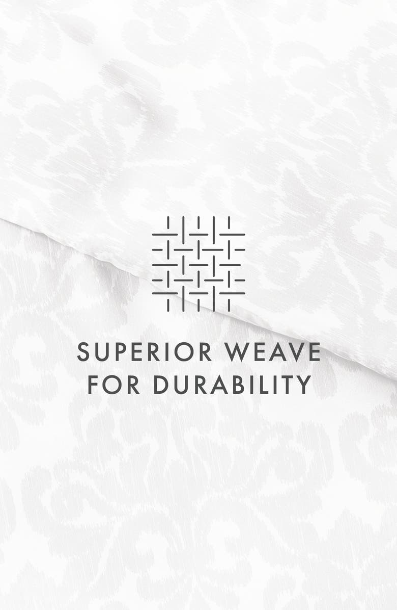 HOMESPUN Premium Ultra Soft Soft Damask Pattern 3-Piece Duvet Cover Set, Alternate, color, Light Gray