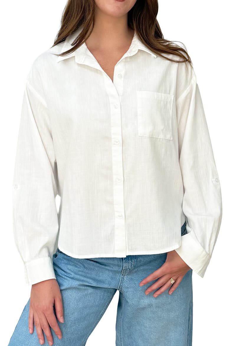 Marlow Relaxed Shirt, Alternate, color, BRIGHT WHITE