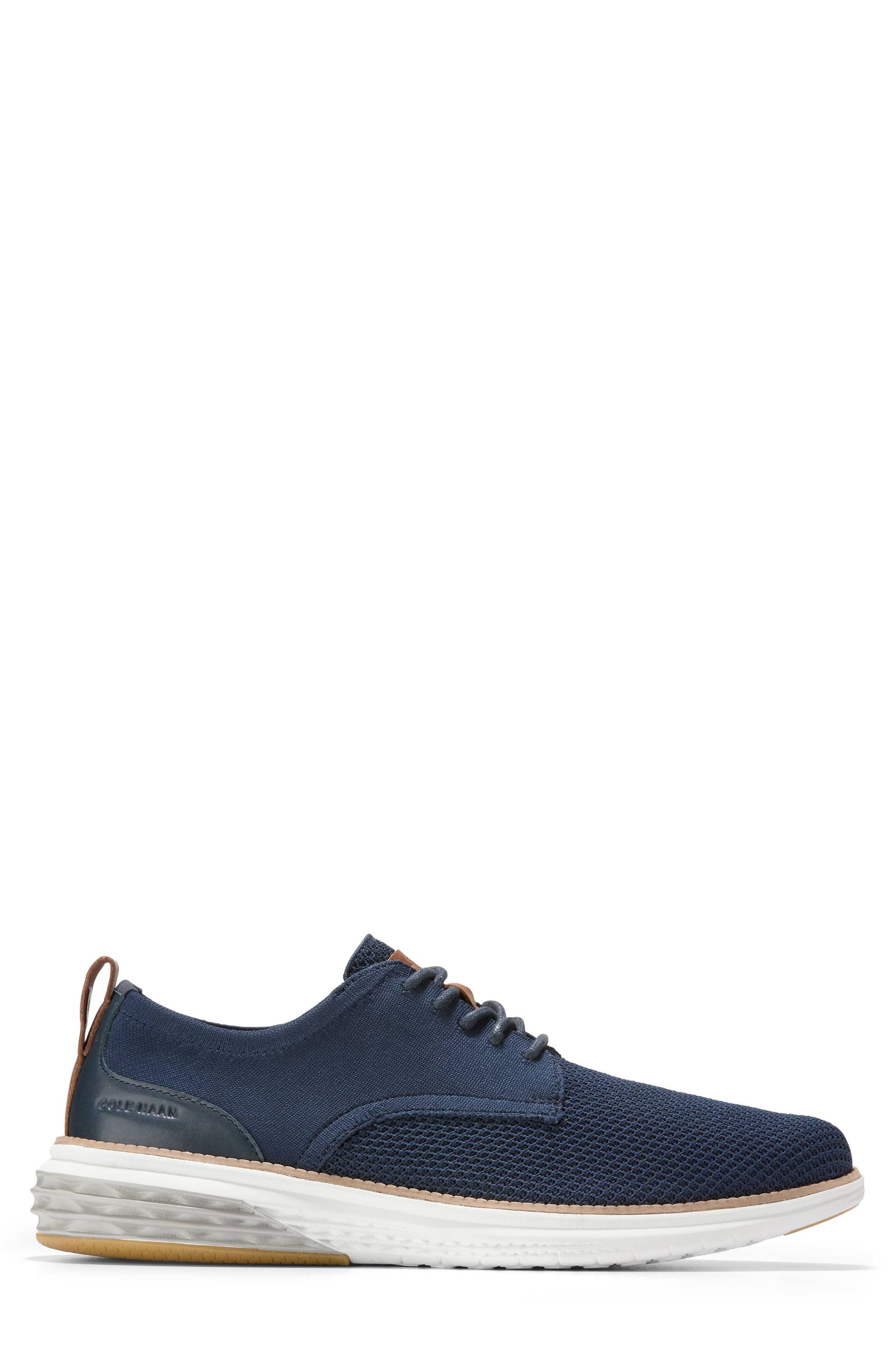 Grand Hurrion Stitchlite™ Plain Toe Oxford, Alternate, color, NVY BLZR SLVR BRCH