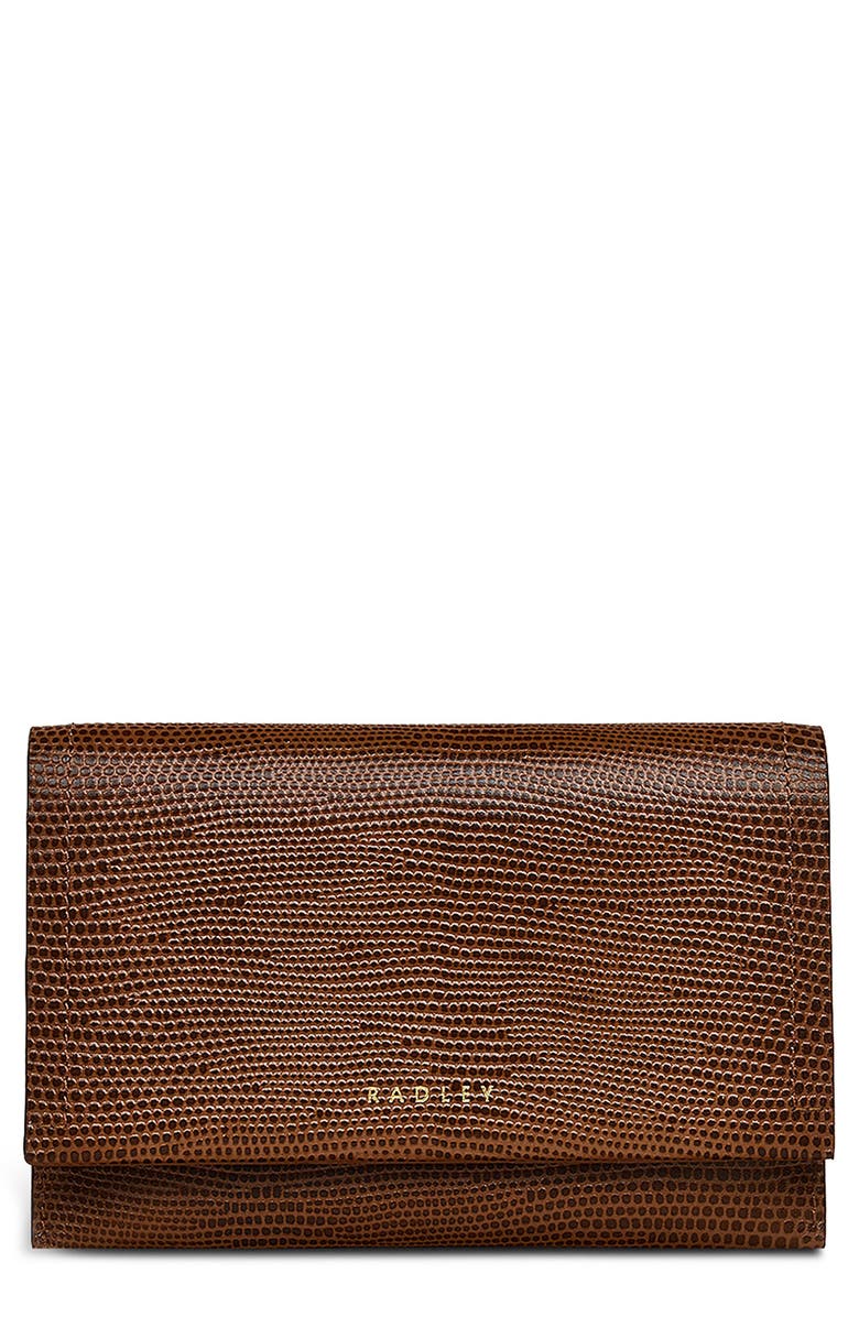 Radley Oak Street Lizard Embossed Leather Wallet, Main, color,