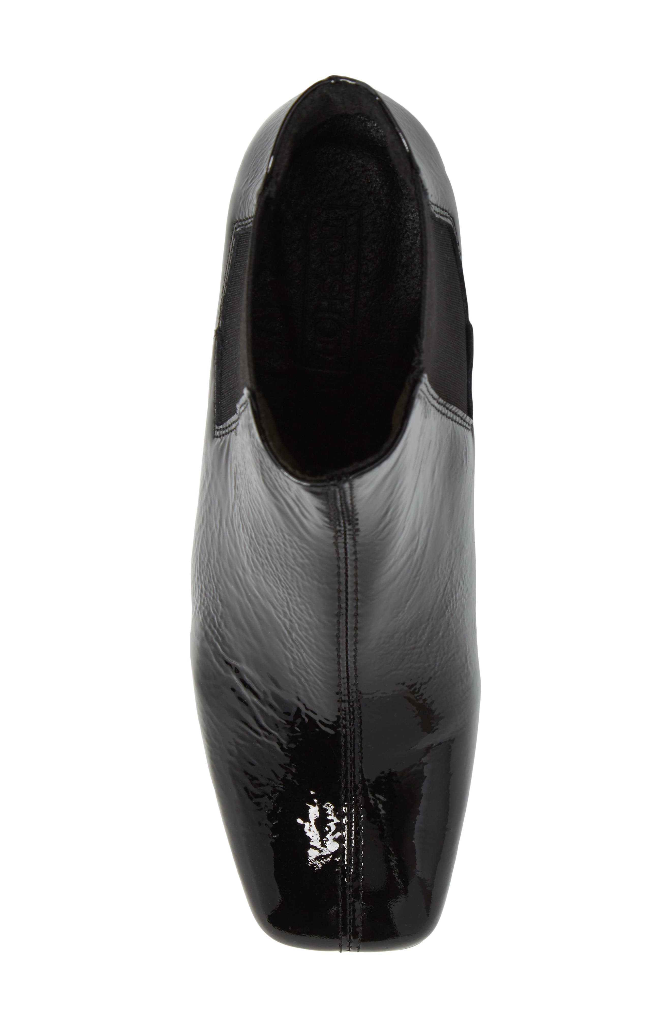 Topshop Manuel Architectural Heel Bootie, Alternate, color, 