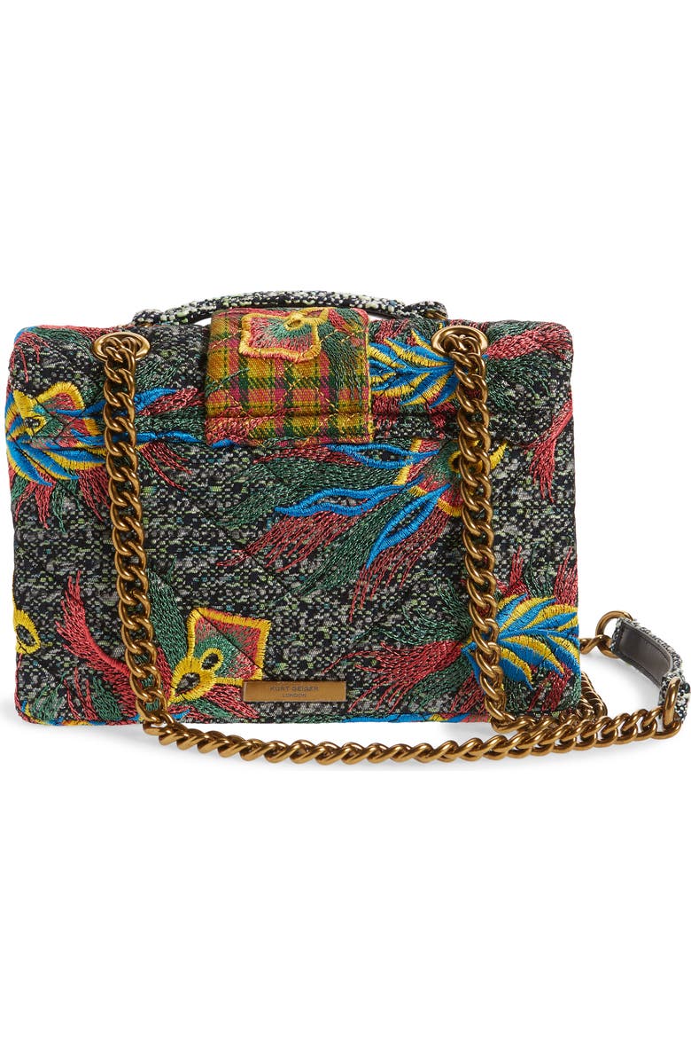 Kurt Geiger London Mayfair Embroidered Tweed Crossbody Bag, Alternate, color,