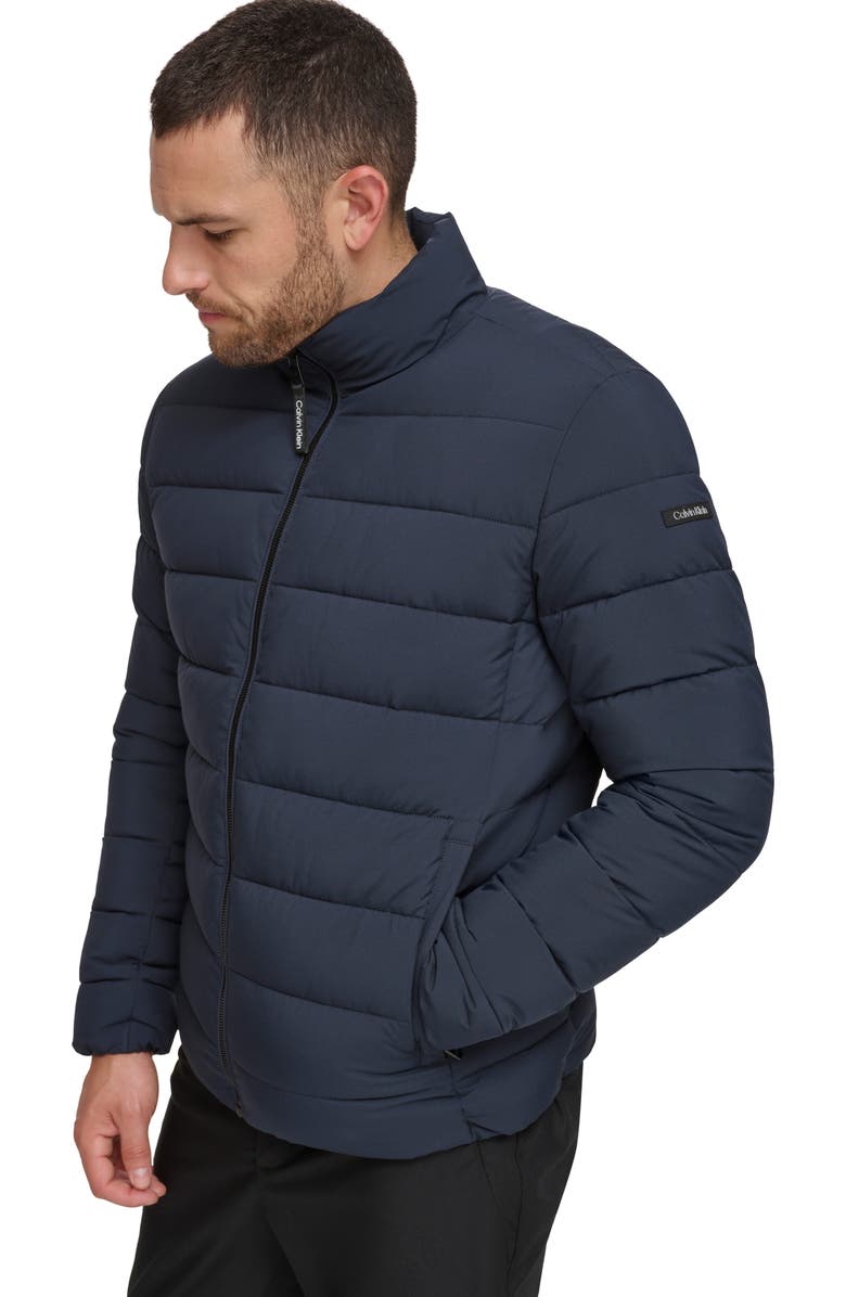 Calvin Klein Stretch Puffer Jacket, Alternate, color, True Navy