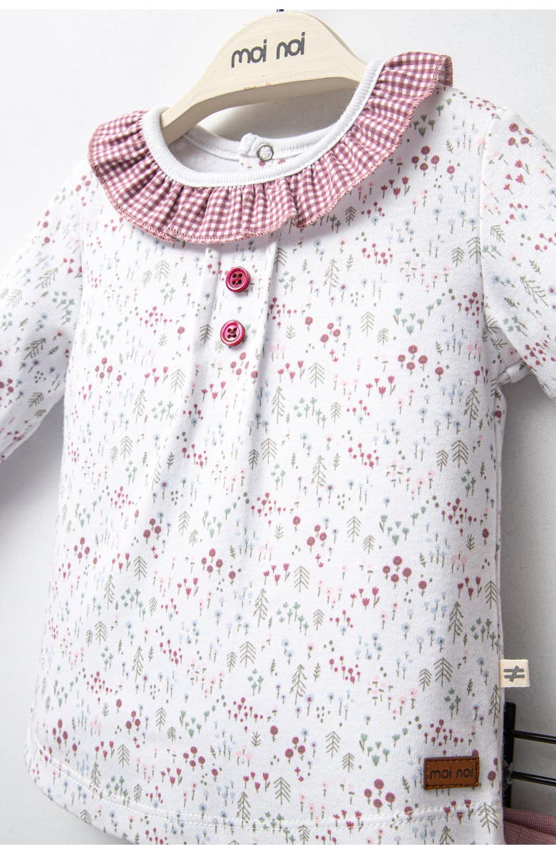 moi noi Flower Garden Outfit Set, Alternate, color, Pink