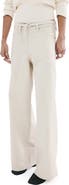 MANGO Belted Wide Leg Jeans